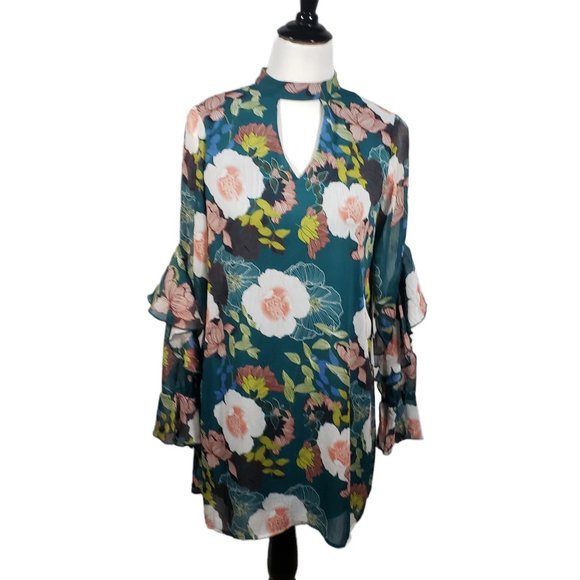 As U Wish Women's size Small Floral Short Dress NWT - Picture 1 of 8